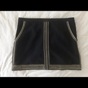 Madewell Metallic Mini Skirt with Sequin Detail